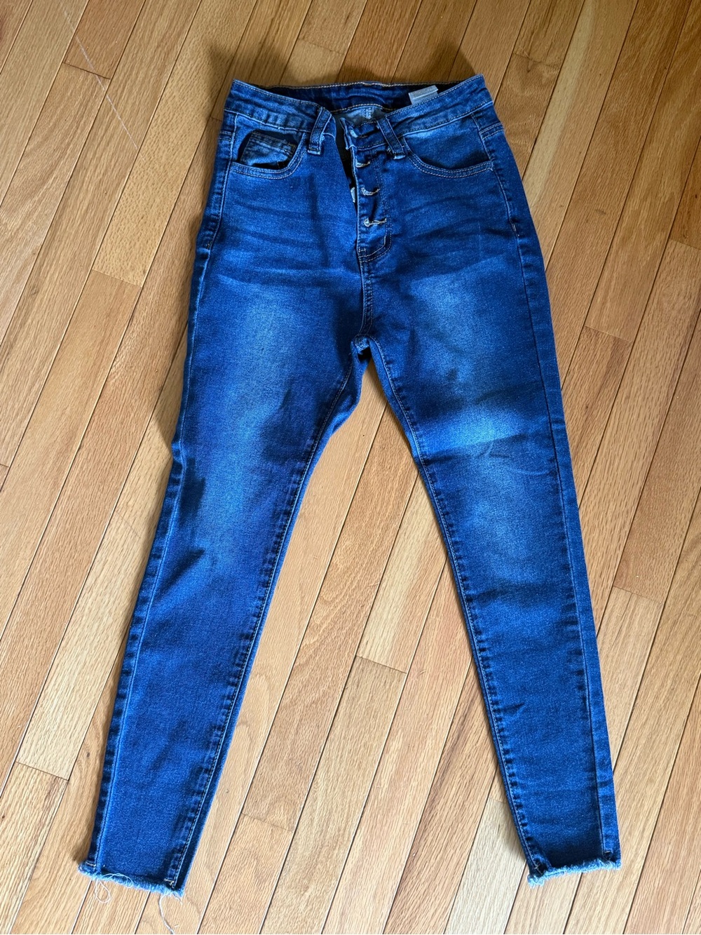 SHEIN High-Waist Dark Blue girls Jeans